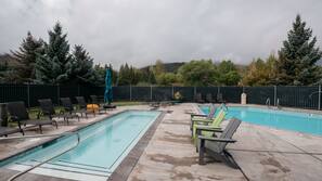 Indoor pool, outdoor pool