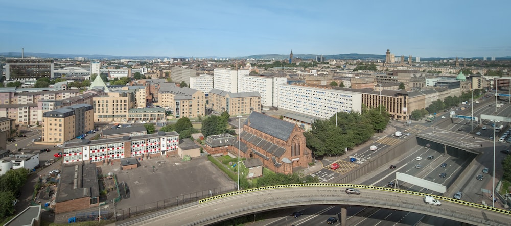 Aerial view, Hilton Glasgow