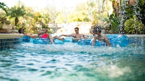 7 piscines extérieures, tentes de plage, parasols de plage