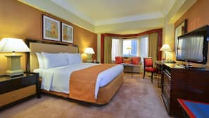 Premium bedding, minibar, in-room safe, laptop workspace