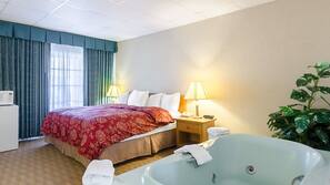 Premium bedding, desk, soundproofing, iron/ironing board
