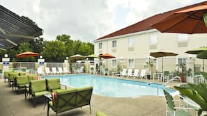 Indoor pool, seasonal outdoor pool
