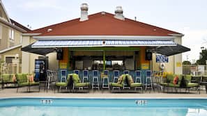 Indoor pool, seasonal outdoor pool