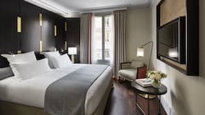 Premium bedding, minibar, in-room safe, desk