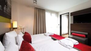 Premium bedding, minibar, in-room safe, desk