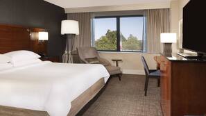 Premium bedding, down comforters, in-room safe, desk