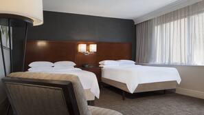 Premium bedding, down comforters, in-room safe, desk
