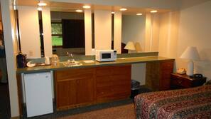 Blackout drapes, iron/ironing board, free WiFi, bed sheets