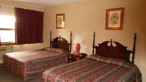 Blackout drapes, iron/ironing board, free WiFi, bed sheets