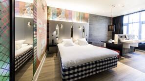 Biancheria da letto di alta qualità, minibar, una cassaforte in camera