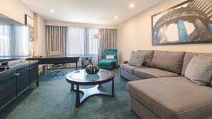 Premium bedding, down duvet, pillow top beds, in-room safe