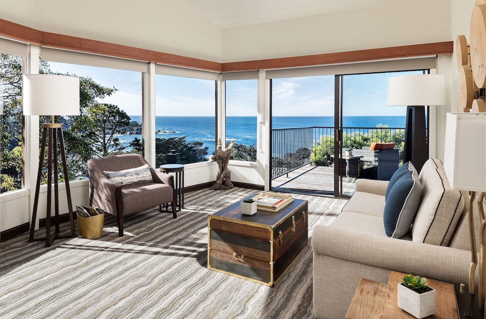 Living area, Hyatt Carmel Highlands, Overlooking Big Sur Coast