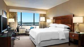 Premium bedding, down comforters, pillowtop beds, in-room safe