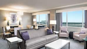 Premium bedding, down comforters, pillowtop beds, in-room safe