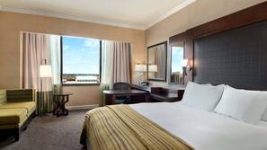 Premium bedding, down comforters, pillowtop beds, in-room safe