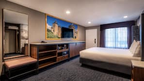 In-room safe, blackout curtains, iron/ironing board