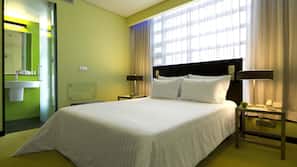 Biancheria da letto ipoallergenica, minibar, una cassaforte in camera