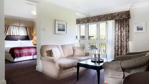 Premium bedding, desk, blackout curtains, iron/ironing board