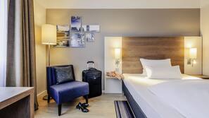 Hypoallergeen beddengoed, een kluis op de kamer, een bureau