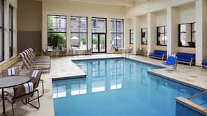 Indoor pool, seasonal outdoor pool