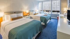 Roupas de cama premium, frigobar, cofres nos quartos, escrivaninha