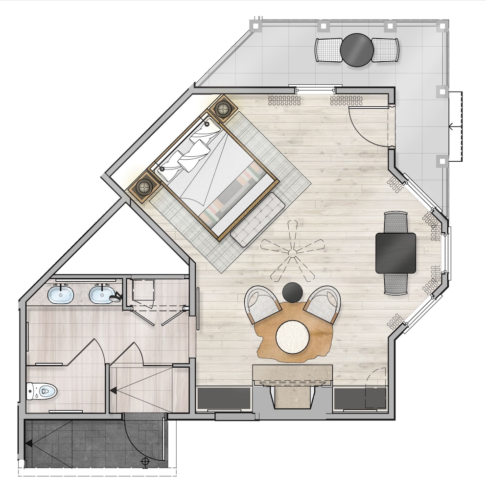 Floor plan, MacArthur Place