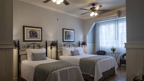 Premium bedding, pillowtop beds, free minibar items, in-room safe