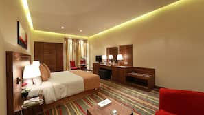 Premium bedding, minibar, in-room safe, desk