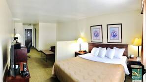 In-room safe, desk, iron/ironing board, free cribs/infant beds