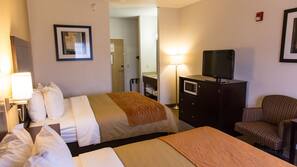 Desk, iron/ironing board, free cribs/infant beds, free WiFi