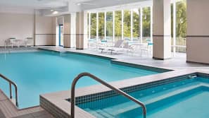 Indoor pool, open 6:00 AM to 11:00 PM, sun loungers