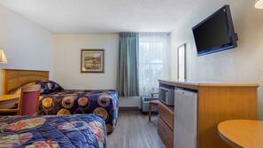 Blackout drapes, rollaway beds, free WiFi, linens