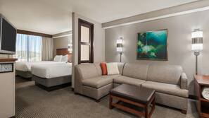 Premium bedding, down comforters, in-room safe, desk