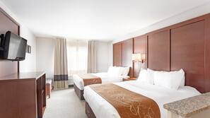 Premium bedding, pillowtop beds, individually decorated