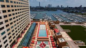 Seasonal outdoor pool, cabanas (surcharge), sun loungers