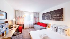 Minibar, in-room safe, desk, blackout curtains