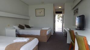 Desk, laptop workspace, iron/ironing board, free WiFi