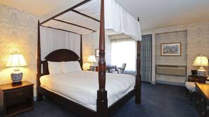 Hypo-allergenic bedding, down comforters, in-room safe