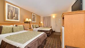 Iron/ironing board, free WiFi, alarm clocks