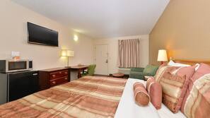Iron/ironing board, free WiFi, alarm clocks