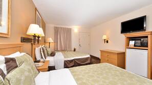 Iron/ironing board, free WiFi, alarm clocks