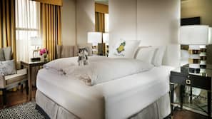 Premium bedding, pillowtop beds, in-room safe, desk