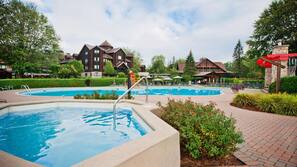 Indoor pool, seasonal outdoor pool