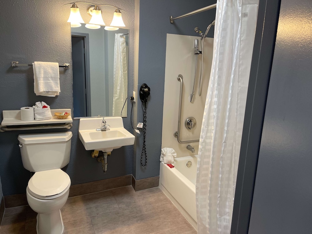 Bathroom, SureStay Plus Hotel by Best Western Durham Medical Center