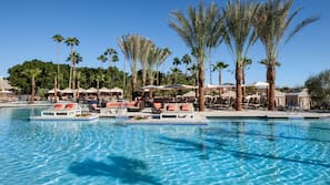 9 outdoor pools, pool cabanas (surcharge), pool umbrellas