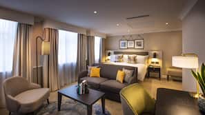 Premium bedding, free minibar, in-room safe, desk