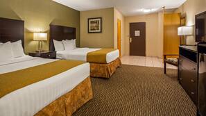 Premium bedding, pillowtop beds, individually furnished, desk