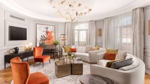 Luxe beddengoed, pillowtop-bedden, een minibar, een kluis op de kamer