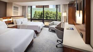 Premium bedding, down comforters, pillowtop beds, in-room safe