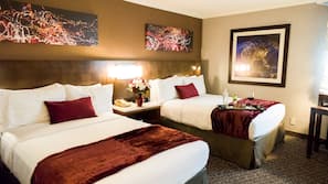 In-room safe, desk, laptop workspace, blackout drapes